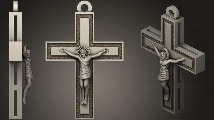 Кресты и распятия (Крест 14, KRS_0223) 3D модель для ЧПУ станка
